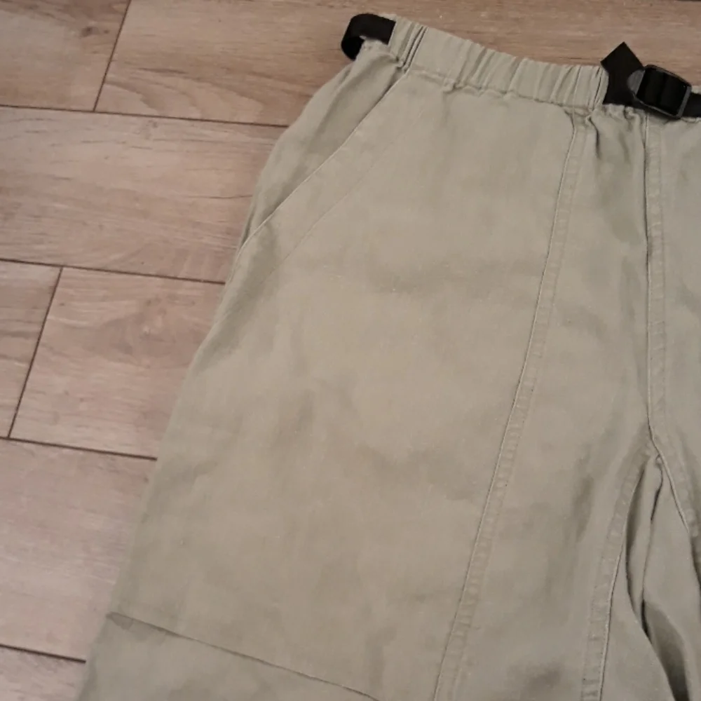 1999 PATAGONIA Rare HEMP Olive Beige Weave L Mens Hiking Casual Shorts 57175 Y2K